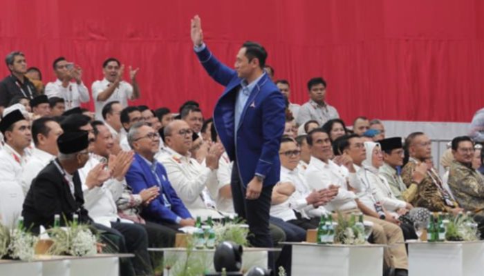 AHY Hadiri Penutupan Rapimnas Gerindra, Partai Demokrat Siap Berkolaborasi Demi Kemajuan Bangsa