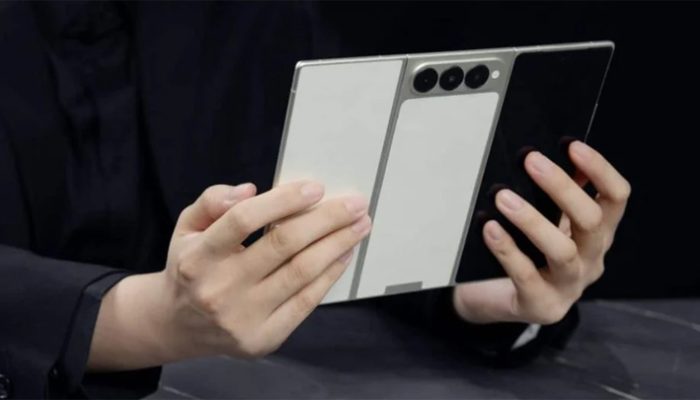 Tecno Pamer Ponsel Lipat Tiga Phantom Ultimate G Fold, Tipis dan Futuristik