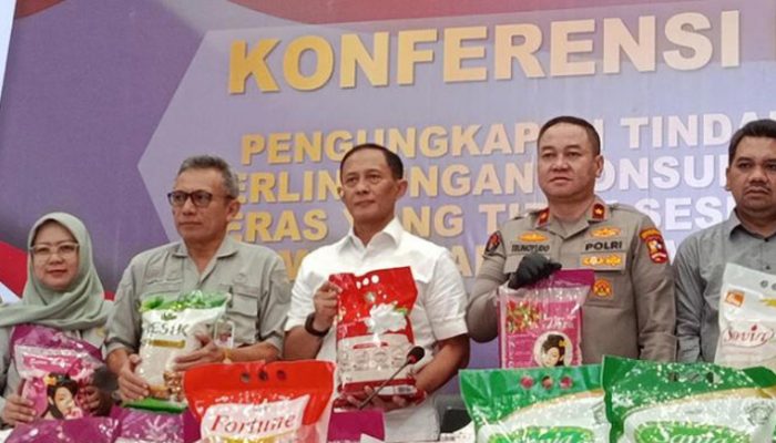 Polri Sita 201 Ton Beras Oplosan, Lima Merek Diduga Tak Sesuai Mutu