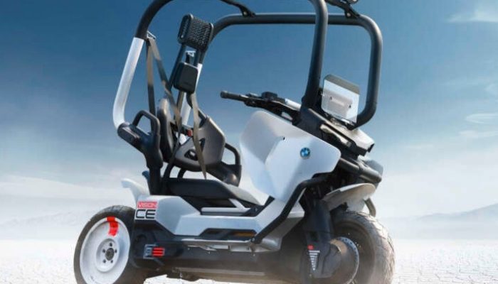 BMW Vision CE Hadir, Motor Tanpa Helm dengan Sabuk Pengaman 5 Titik