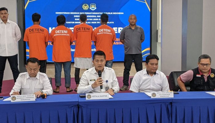 Imigrasi Tasikmalaya Gagalkan Upaya 4 WN Bangladesh Masuk Lewat Jalur Laut