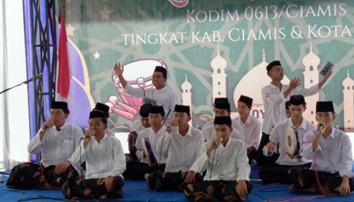 Kodim 0613/Ciamis Gelar Lomba Marawis, Perkuat Karakter Generasi Muda di Bulan Suci